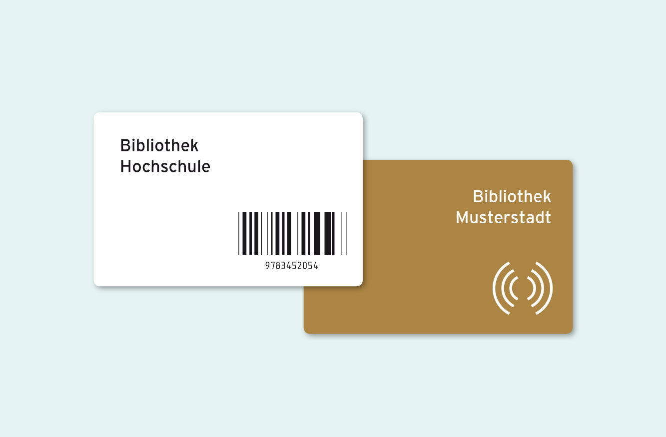 Beispielbild für das Bezahlen in Bibliotheken mit Barcode oder Chipkarterte