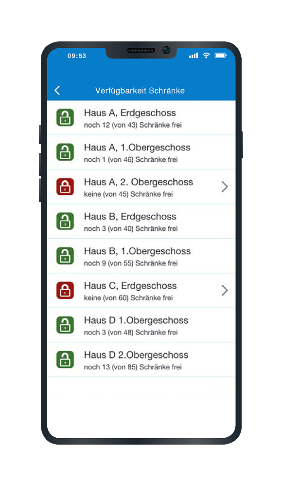 Beispielbild für die Schrankschloss App