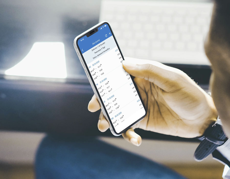 Beispielbild für Zeiterfassung per App