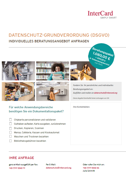 Angebot Dokumentation gemäß DSGVO