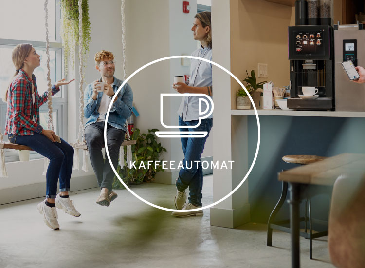 Beispielbild für Bezahlen am Kaffeeautomaten per Chipkarte oder App