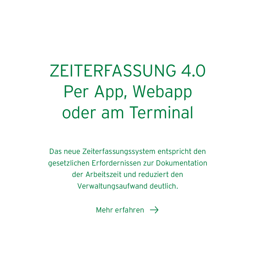 Beispielbild für Zeiterfassung per App, Webapp oder am Terminal