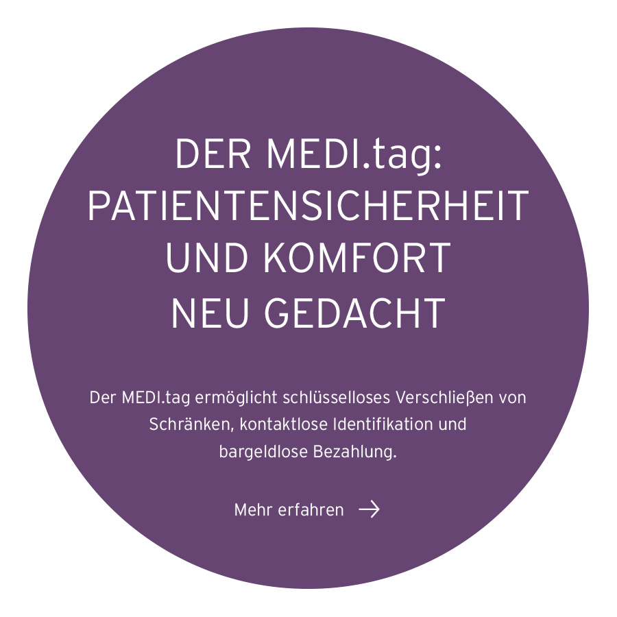 Beispielbild für Pateientensicherheit per Armband MEDI.tag von SECANDA