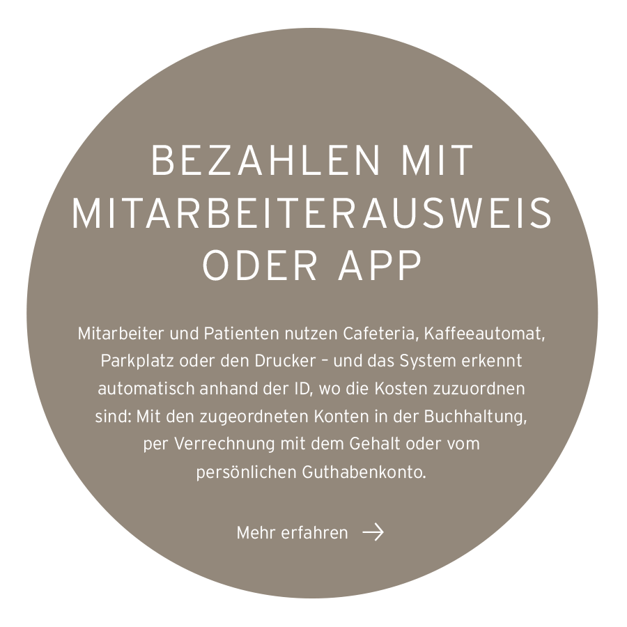 Beispielbild für Bezahlen per Mitarbeiterausweis oder SECANDA AppA